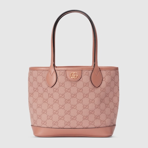 Gucci Ophidia Gg Small Shoulder Bag Gg Canvas - Pink