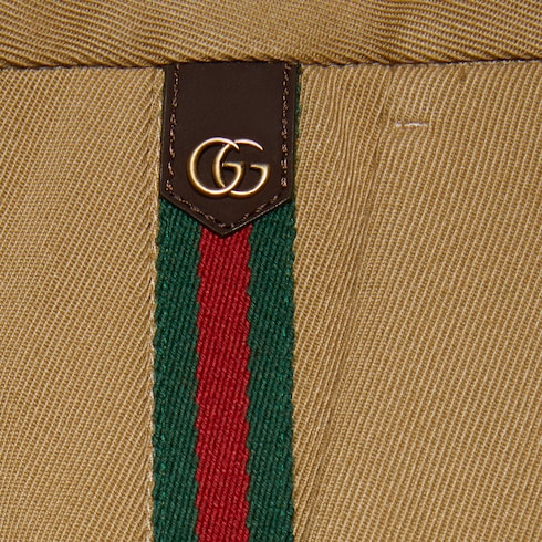 Knöchellange Hose aus Baumwolle mit Web