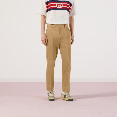 Cotton ankle pant with Web
