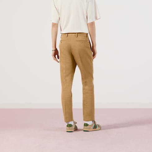 Cotton ankle pant with Web