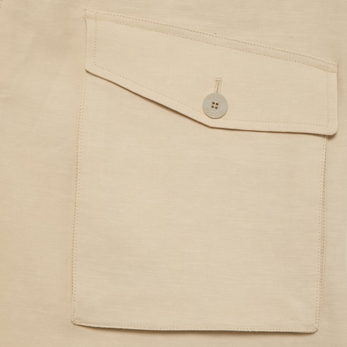 Cotton linen trouser in ivory | GUCCI® SG