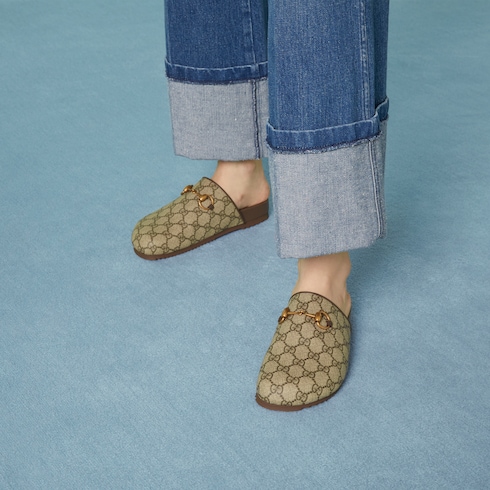 Slipper de GG Supreme con Horsebit para mujer
