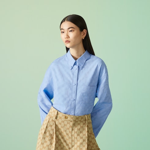 Bluse aus GG Supreme-Baumwolle