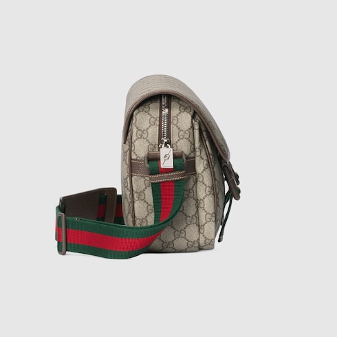 Gucci men's supreme messenger bag best sale