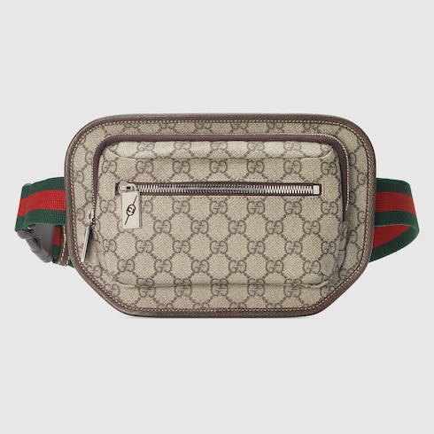 Gucci Belt Bag GG Supreme Canvas Small Beige/Black