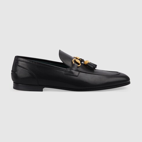 Men s Gucci Jordaan loafer in Black Leather GUCCI SI