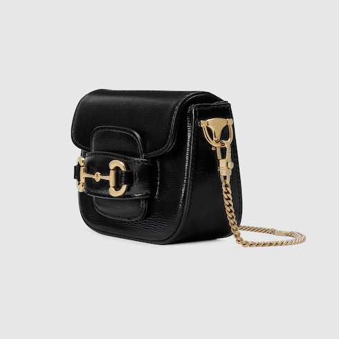 Gucci black hotsell horsebit bag