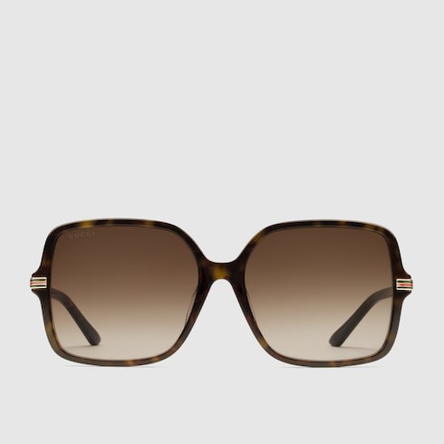 アウトレット】GUCCI グッチ サングラス/RECTANGULAR-FRAME WITH