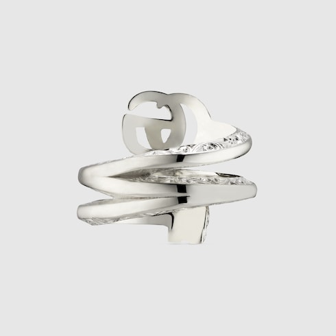 Gucci gg marmont sterling silver ring discount