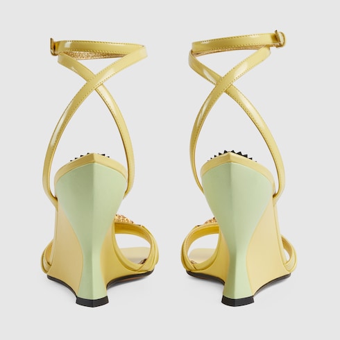 Women's high heel sandal with hardware