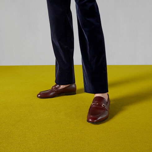 Gucci loafers fur discount men