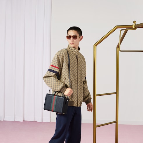 〔Gucci Savoy〕トップハンドル ビューティーケース