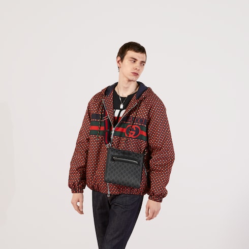 GG Supreme Black Small Messenger Bag | GUCCI® US