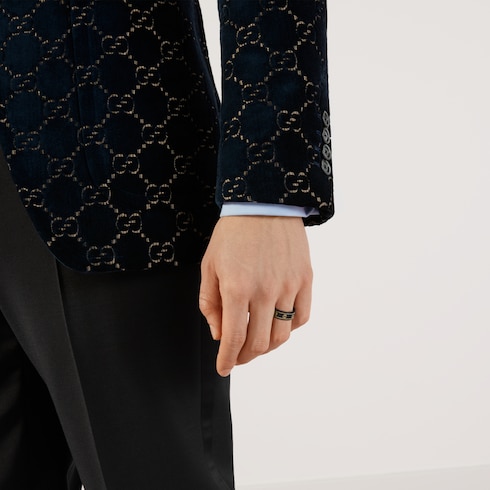 Кольцо Icon с буквами G из желтого золота