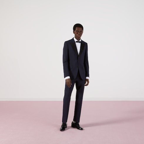 Smoking cintré en laine mohair