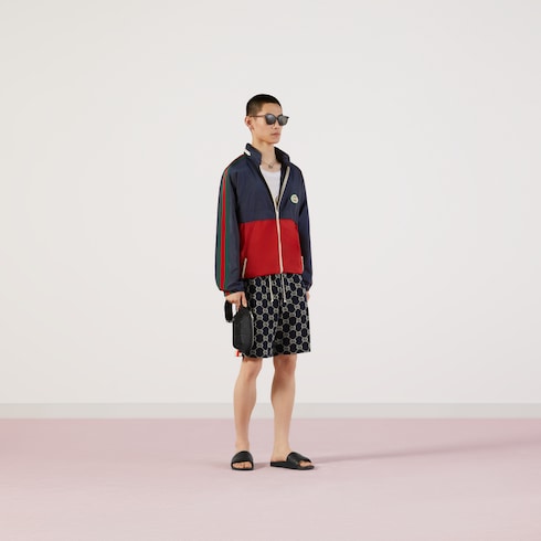 Oversize washed T-shirt with Gucci logo