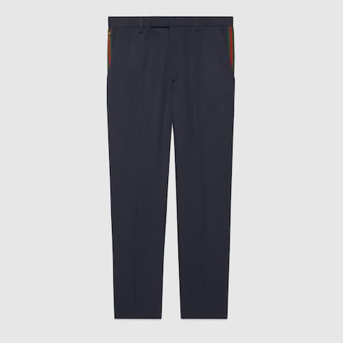 Cotton ankle pant with Web