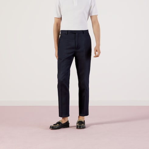 Cotton ankle pant with Web