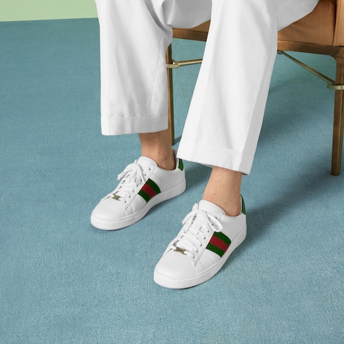 Gucci Ace系列饰织带男士运动鞋