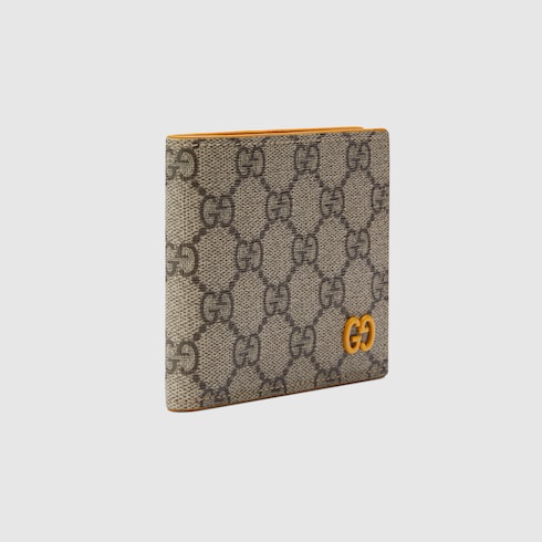 Gucci Mens Bifold Wallet Monogram GG Brown/Beige - US