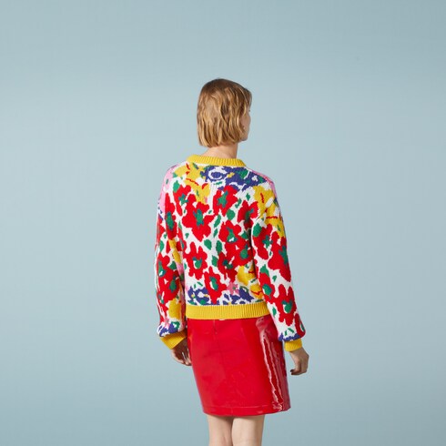 Gucci sweater flowers hotsell