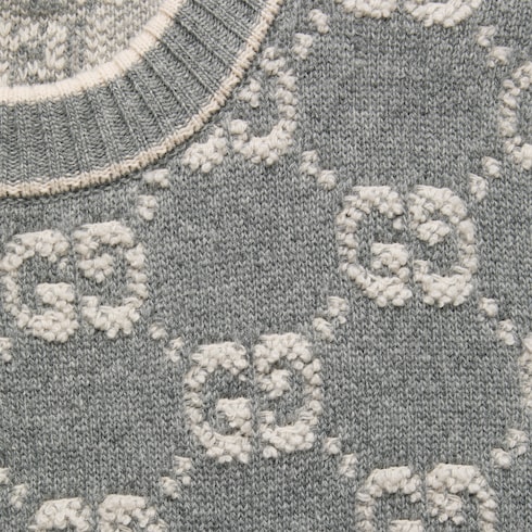 Maglia in lana GG jacquard bouclé