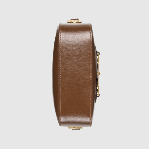商品画像：Gucci Horsebit 1955 mini shoulder bag in brown leather 1