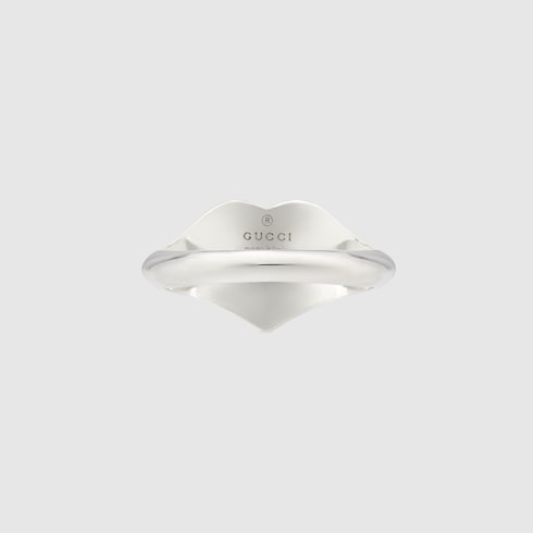 Anello Gucci Heart con Incrocio GG