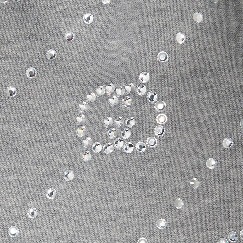Light felted cotton jersey skirt in grey | GUCCI® 香港