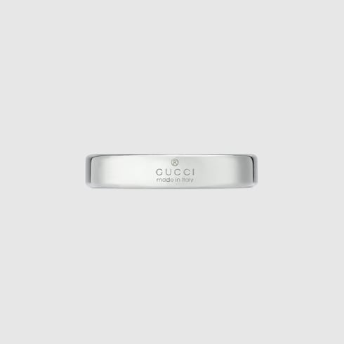 Anello sottile con Incrocio GG diagonale