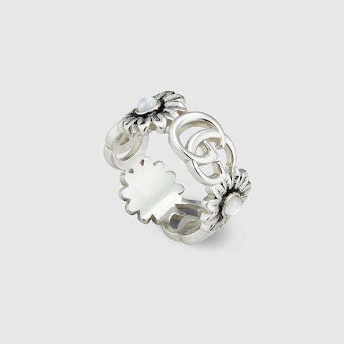 GG Marmont mother of pearl ring Detail 2