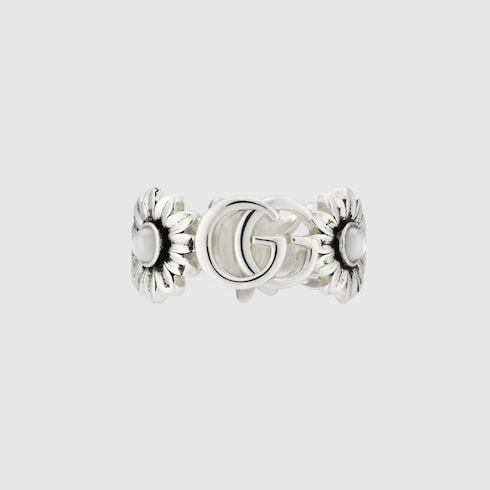 Anello con madreperla GG Marmont