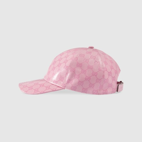 Gucci GG Canvas Baseball Hat, Size XXL, Pink