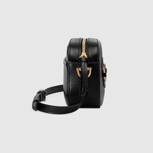 Gucci Horsebit 1955 mini shoulder bag in black leather GUCCI Canada