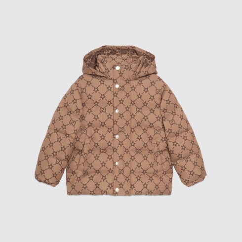 Children s GG stars padded jacket in Beige Ready to wear GUCCI SI