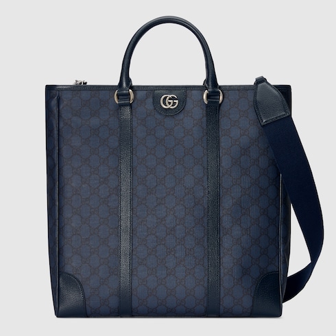 Ophidia medium tote bag in blue and dark blue Tender GUCCI GR