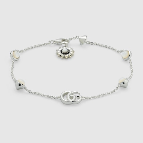 Bracciale con madreperla GG Marmont