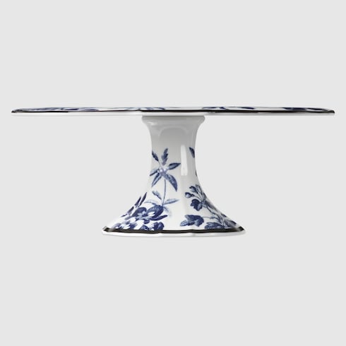 Herbarium cake stand in blue and white porcelain GUCCI Canada