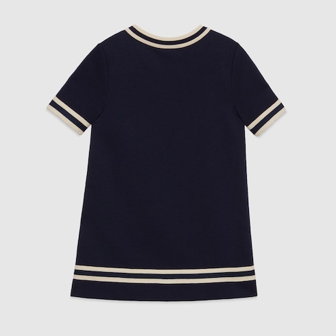 Children's cotton jersey dress with Horsebit