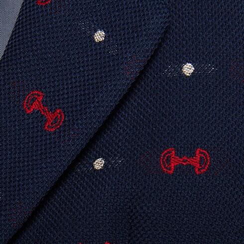 Blue and red gucci jacket discount