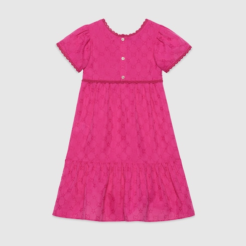 Children's GG stars cotton viscose dress Detail 2