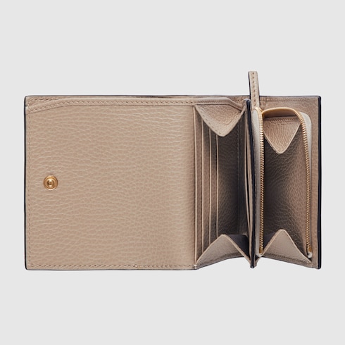Bi-colour GG Marmont medium wallet