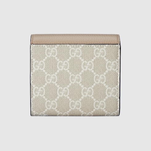 Bi-colour GG Marmont medium wallet