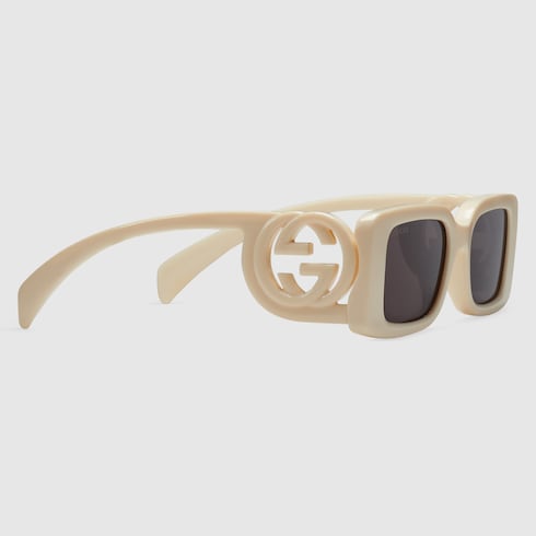 Rectangular-frame sunglasses