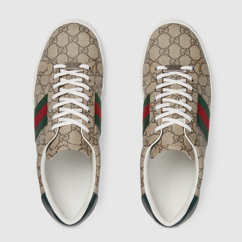 Zapatilla Gucci Ace con tribanda Web hombre