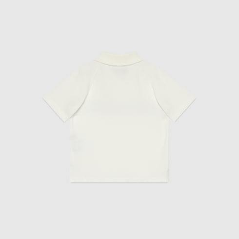 Baby cotton polo T-shirt with Web Detail 2