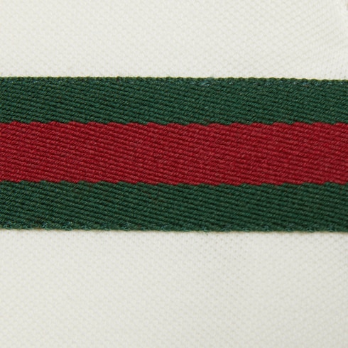 Polo de algodón con tribanda Web para bebé