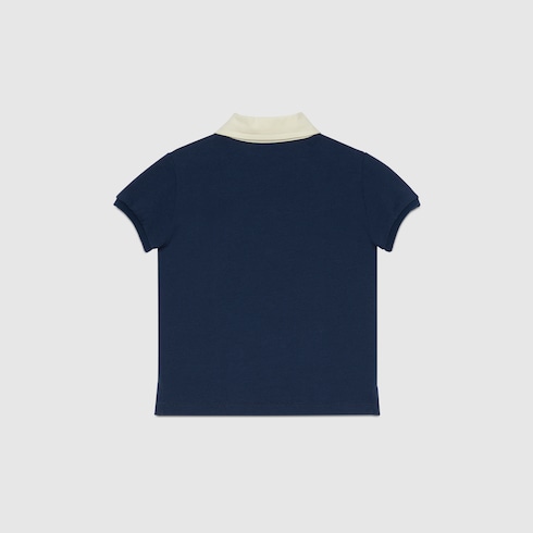 Polo pour bébé en coton avec bande Web