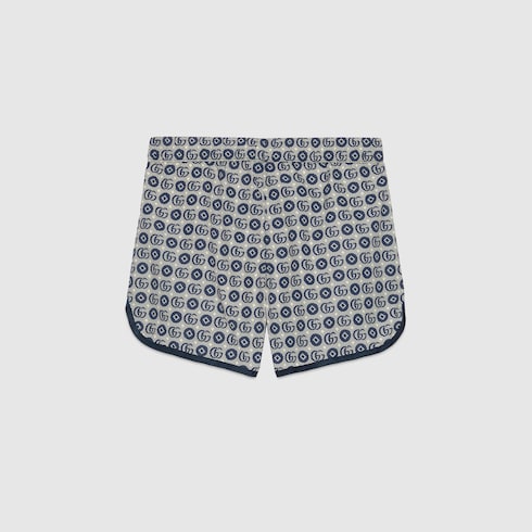 Short de bain pour enfant Double G en bleu GUCCI FR