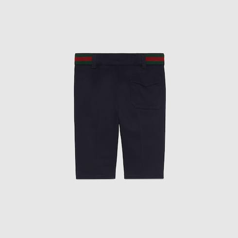 Baby stretch cotton pants with Web